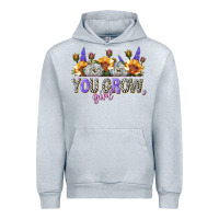 Heather Grey you grow girl Urban Hoodie - NancyCooperArtShop