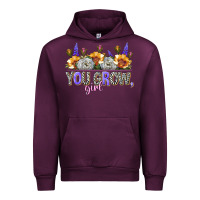 Mauve Wine you grow girl Urban Hoodie - NancyCooperArtShop