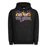 Pigment Black you grow girl Urban Hoodie - NancyCooperArtShop