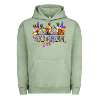 Pigment Oil Green you grow girl Urban Hoodie - NancyCooperArtShop