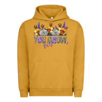 Pigment Peanut Butter you grow girl Urban Hoodie - NancyCooperArtShop