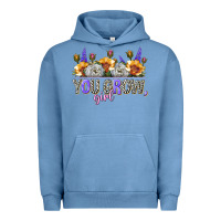 Pigment Pebble Blue you grow girl Urban Hoodie - NancyCooperArtShop