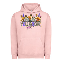 Pigment Salmon you grow girl Urban Hoodie - NancyCooperArtShop