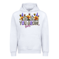 White you grow girl Urban Hoodie - NancyCooperArtShop