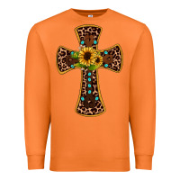 Carrot leopard gemstone sunflower cross Premium Sweatshirt - JahusDesignShop