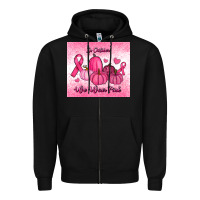 Black in october we wear pink pumpkin Zipper Hoodie - RanaPortraitStore
