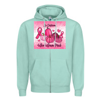 Seafoam in october we wear pink pumpkin Zipper Hoodie - RanaPortraitStore