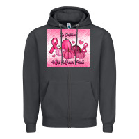 Smoke in october we wear pink pumpkin Zipper Hoodie - RanaPortraitStore