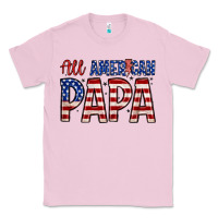 Bubblegum Pink all American papa Classic Tee - Zillion Design Studio