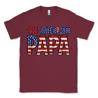 Burgundy all American papa Classic Tee - Zillion Design Studio