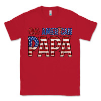 Red all American papa Classic Tee - Zillion Design Studio