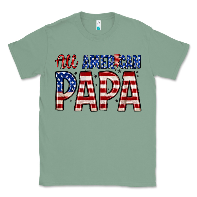 All American Papa Classic Tee by Zillion Design Studio | Teevron