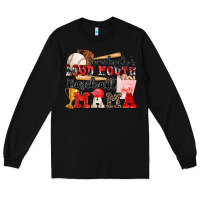 Black somebody's loud mouth baseball mama Long Sleeve Tee - Zillion Design Studio