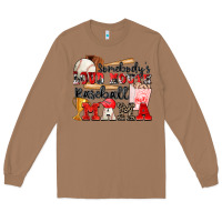 Toasted Coconut somebody's loud mouth baseball mama Long Sleeve Tee - Zillion Design Studio