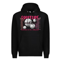 Black volleyball mom Premium Hoodie - MaliasSmallBusiness
