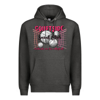 Charcoal Heather volleyball mom Premium Hoodie - MaliasSmallBusiness