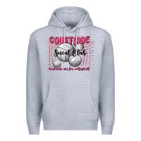 Heather Grey volleyball mom Premium Hoodie - MaliasSmallBusiness