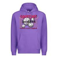 Purple volleyball mom Premium Hoodie - MaliasSmallBusiness