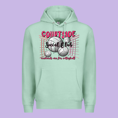 Volleyball Mom Premium Hoodie Designed By Maliassmallbusiness