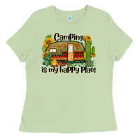 Matcha camping is my happy place caravan Ladies Tee - BarkalooDesign