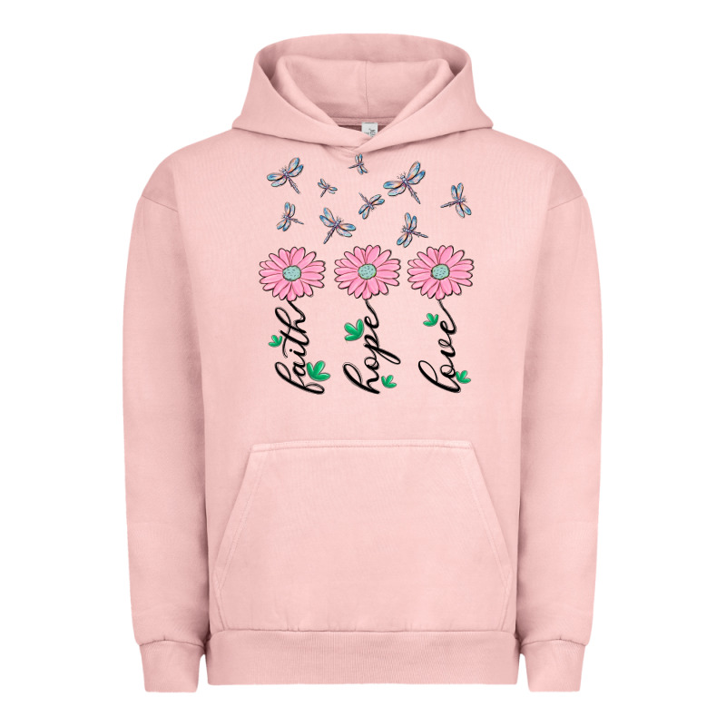 Faith Hope Love Urban Hoodie by MaliasSmallBusiness | Teevron