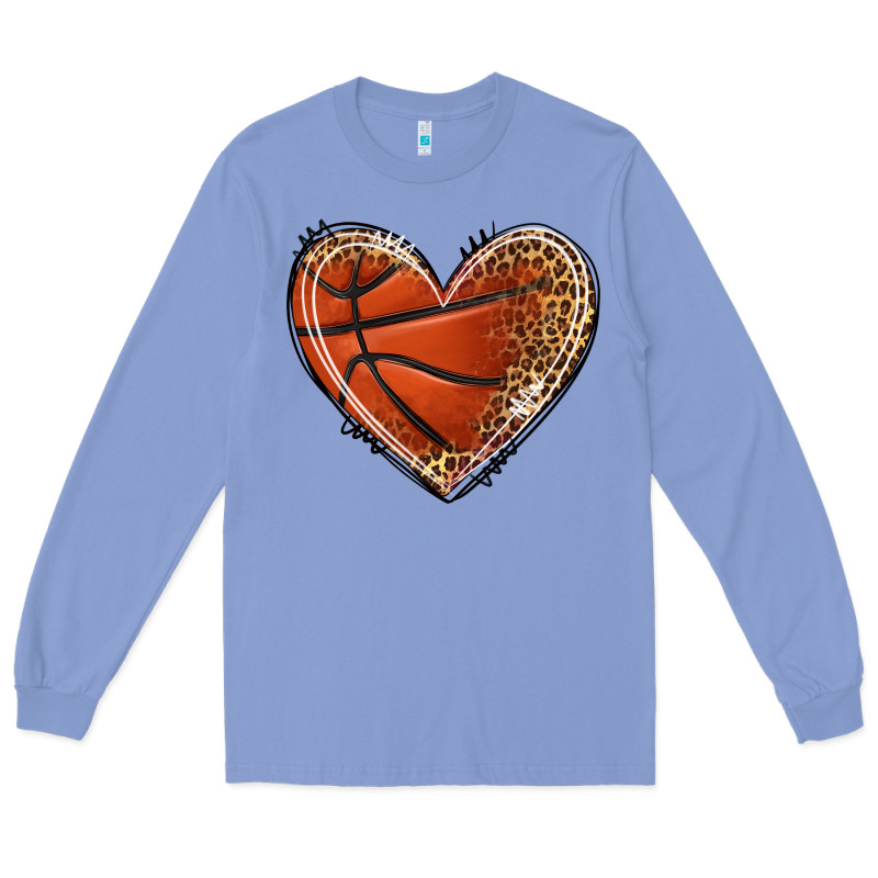 Basketball Heart Long Sleeve Tee by texasbilliewilder | Teevron