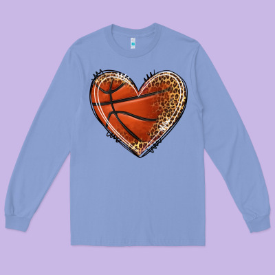 Long Sleeve Tee basketball heart