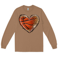 Toasted Coconut basketball heart Long Sleeve Tee - texasbilliewilder