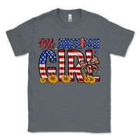 Charcoal Heather all american girl Classic Tee - Zillion Design Studio