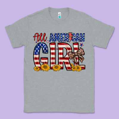 All American Girl Classic Tee Designed By Zillion Design Studio