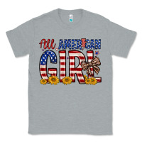 Heather Grey all american girl Classic Tee - Zillion Design Studio