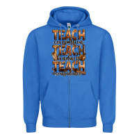 True Royal teach compassion teach kindness teach confidence Zipper Hoodie - Zillion Design Studio