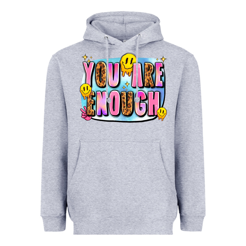 You Are Enough Heavyweight Hoodie by JahusDesignShop | Teevron