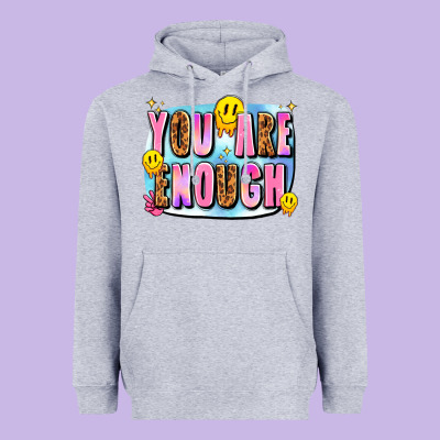 You Are Enough Heavyweight Hoodie Designed By Jahusdesignshop