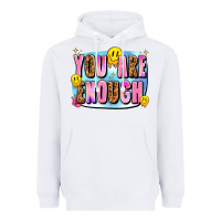 White you are enough Heavyweight Hoodie - JahusDesignShop
