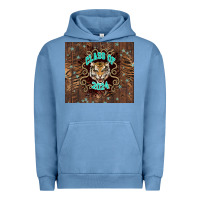 Pigment Pebble Blue class of 2024 tiger Urban Hoodie - NancyCooperArtShop