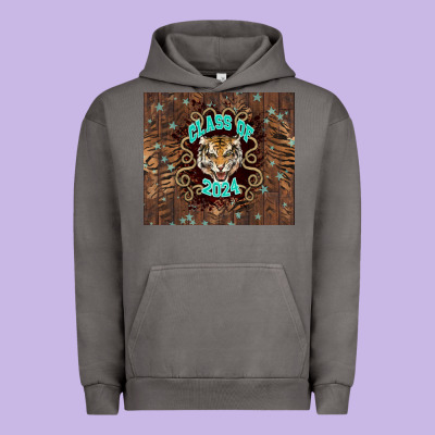 Class Of 2024 Tiger Urban Hoodie Designed By Nancycooperartshop