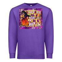 Purple in a world full of princesses be a witch tumbler Premium Sweatshirt - BundleAndBundleShop