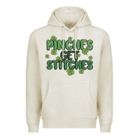 Oatmeal Heather pinches get stitches Premium Hoodie - MaliasSmallBusiness