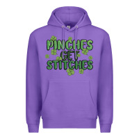 Purple pinches get stitches Premium Hoodie - MaliasSmallBusiness