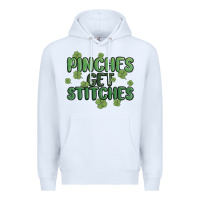 White pinches get stitches Premium Hoodie - MaliasSmallBusiness