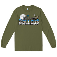 Army Green raising ballers volleyball Long Sleeve Tee - Zillion Design Studio