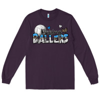 Plum raising ballers volleyball Long Sleeve Tee - Zillion Design Studio
