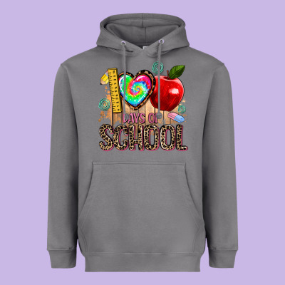 100 Days Of School Heavyweight Hoodie Designed By Adodesignshop