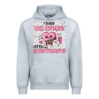 Heather Grey i teach the cutest little sweethearts Urban Hoodie - MaliasSmallBusiness