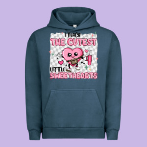 I Teach The Cutest Little Sweethearts Urban Hoodie Designed By Maliassmallbusiness