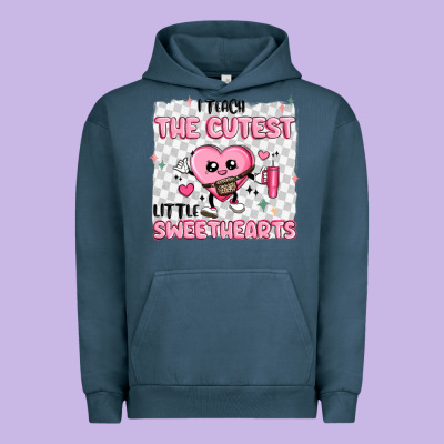 I Teach The Cutest Little Sweethearts Urban Hoodie Designed By Maliassmallbusiness