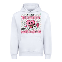 White i teach the cutest little sweethearts Urban Hoodie - MaliasSmallBusiness