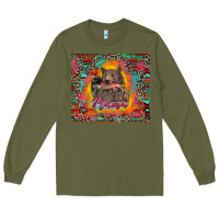 Army Green mama bear leopard and aztec Long Sleeve Tee - RanaPortraitStore