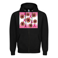 Black breast cancer awareness sunflower Zipper Hoodie - RanaPortraitStore